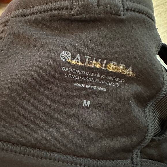Athleta Vital Mesh Sports Bra A-C Cups Black M - Picture 6 of 8